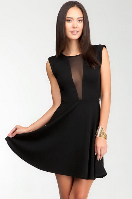 black-flare-dress-70 Black flare dress