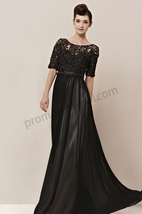 long-black-dresses-with-sleeves-00_19 Long black dresses with sleeves