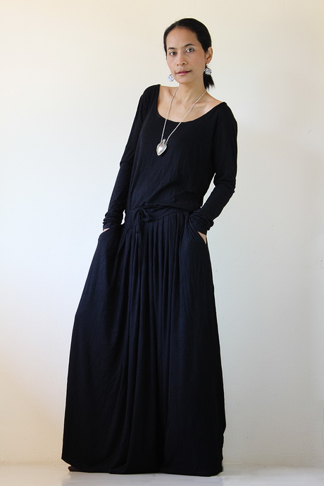 long-sleeve-black-maxi-dress-60 Long sleeve black maxi dress