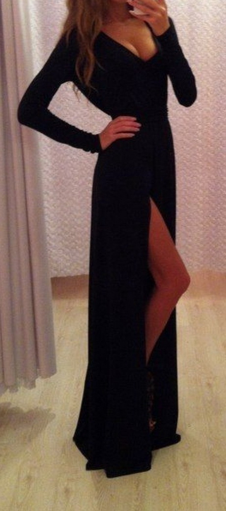 long-sleeve-black-maxi-dress-60_14 Long sleeve black maxi dress