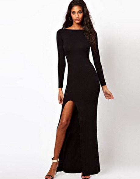 long-sleeve-black-maxi-dress-60_2 Long sleeve black maxi dress