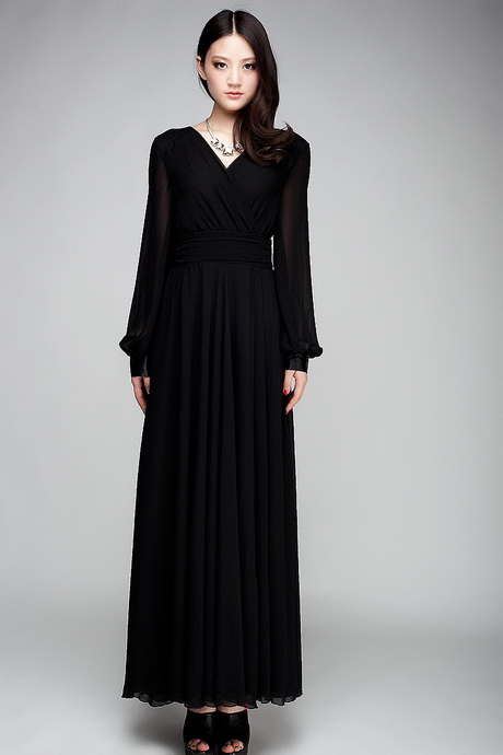 long-sleeve-black-maxi-dress-60_5 Long sleeve black maxi dress