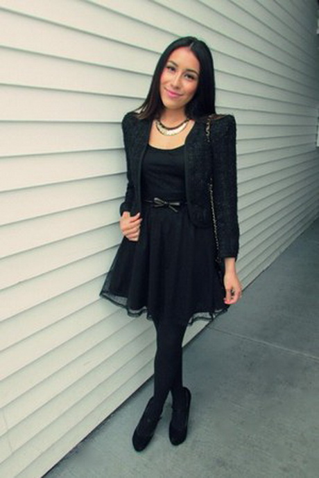 black-dress-with-jacket-96_4 Black dress with jacket