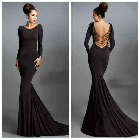 black-evening-dresses-with-sleeves-70_17 Black evening dresses with sleeves