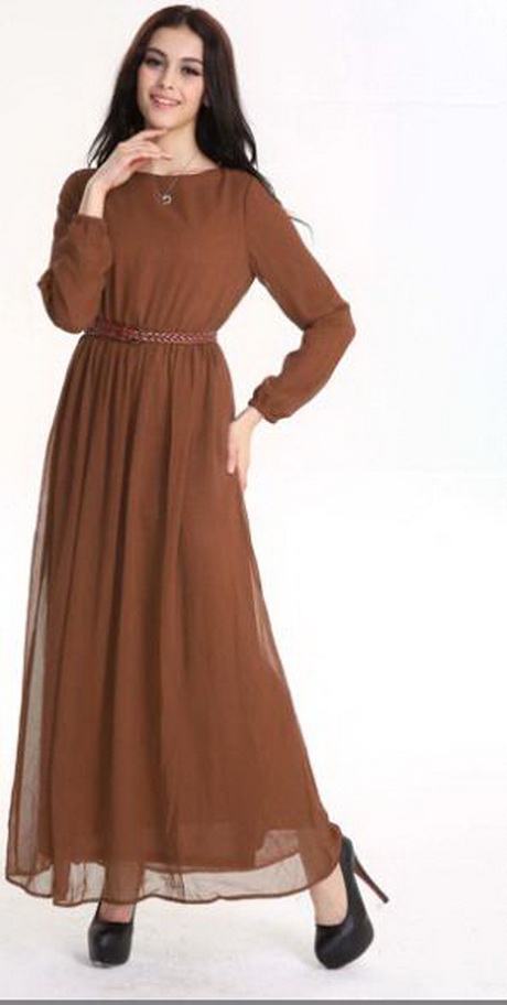 long-brown-dress-53_17 Long brown dress