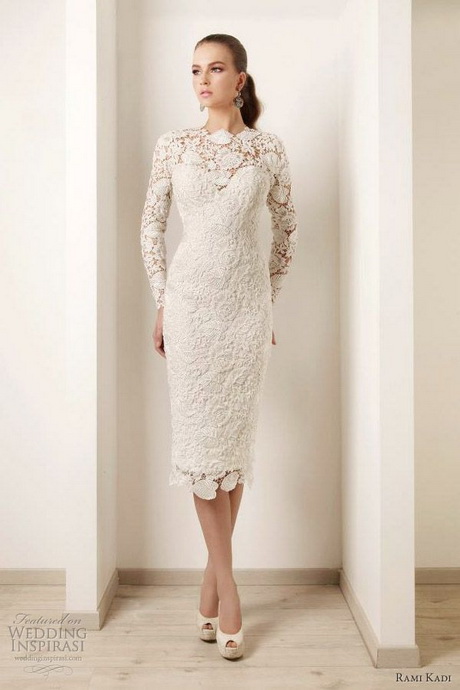 Long Sleeve Short Wedding Dresses