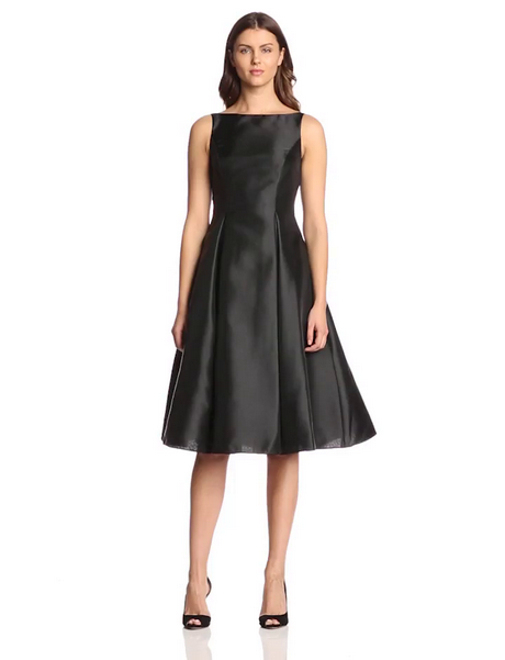 mid-length-black-dress-21 Mid length black dress