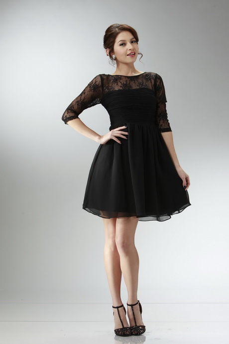 short-black-dress-with-long-sleeves-28_18 Short black dress with long sleeves