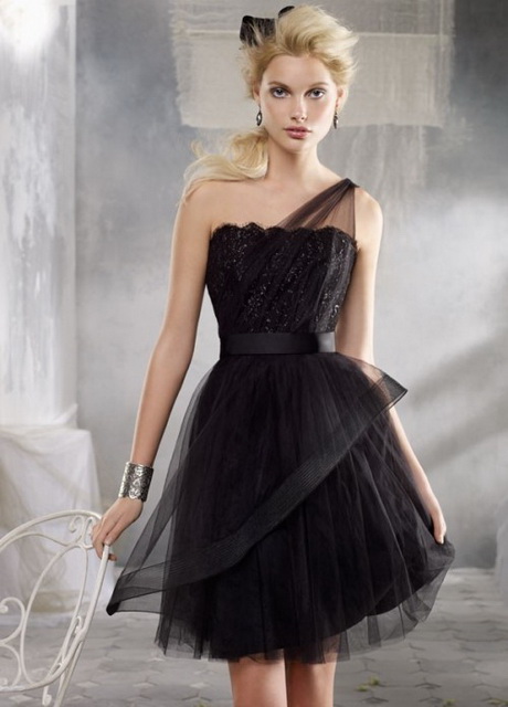 short-black-wedding-dresses-26 Short black wedding dresses