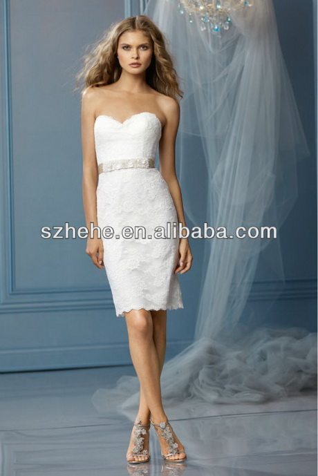 short-fitted-wedding-dresses-41_16 Short fitted wedding dresses