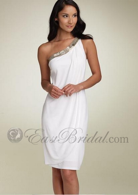 one-shoulder-short-wedding-dress-20_20 One shoulder short wedding dress