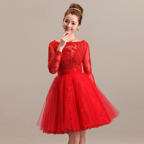red-short-wedding-dresses-92_19 Red short wedding dresses