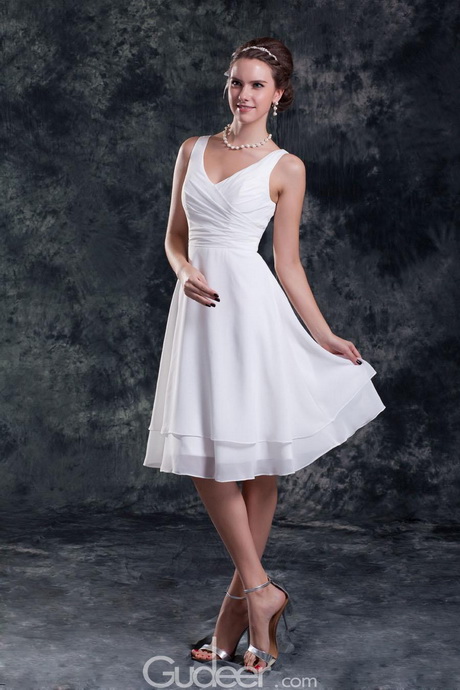 short-chiffon-wedding-dress-25_4 Short chiffon wedding dress