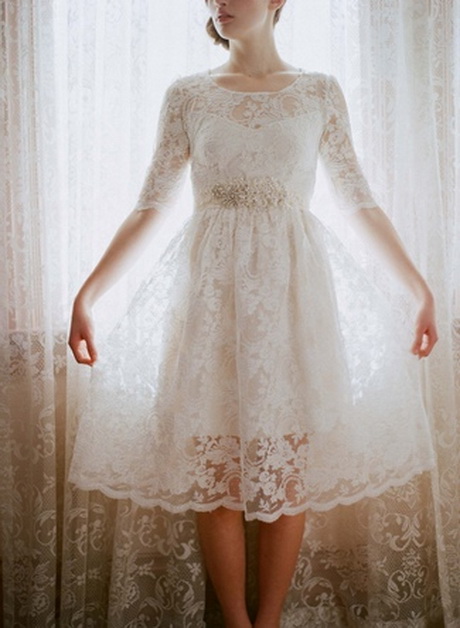 short-wedding-dresses-lace-85_17 Short wedding dresses lace