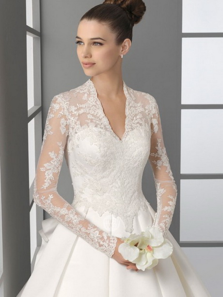 v-neck-lace-wedding-dresses-21_9 V neck lace wedding dresses