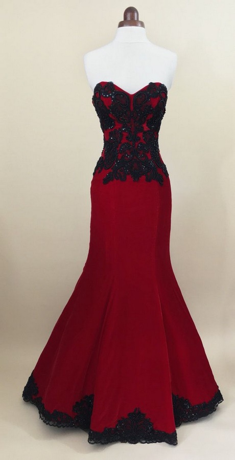 Black and red prom dresses 2018