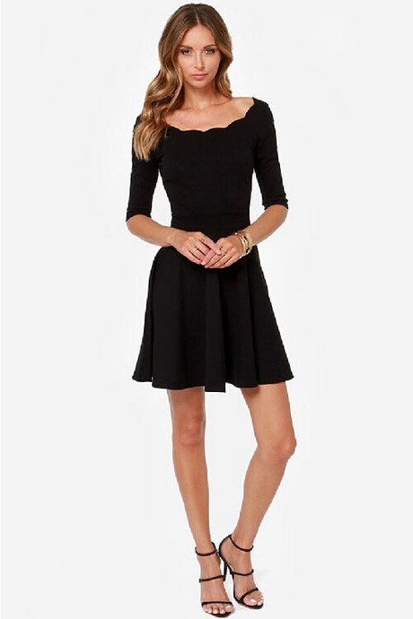 casual-black-dress-with-sleeves-03 Casual black dress with sleeves