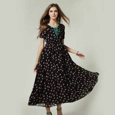 casual-long-dresses-with-short-sleeves-96_2 Casual long dresses with short sleeves