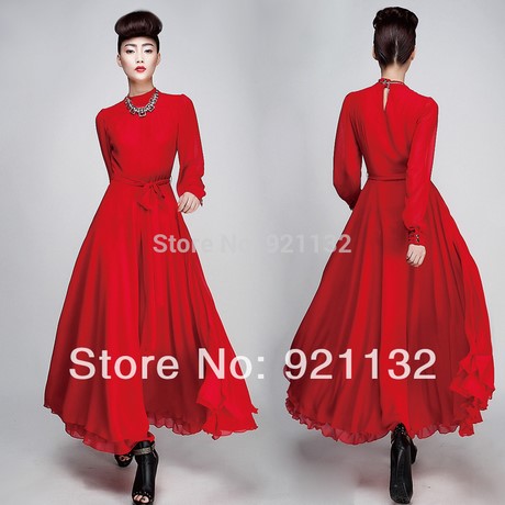 casual-long-red-dress-76_5 Casual long red dress