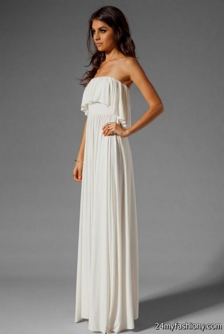 casual-white-strapless-maxi-dress-87_20 Casual white strapless maxi dress