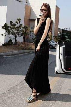 long-black-casual-dress-42_10 Long black casual dress