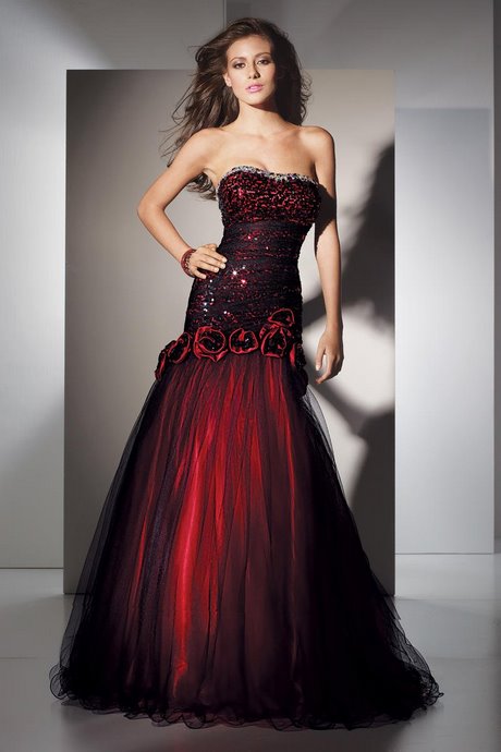 Red And Black Prom Dresses 2019 