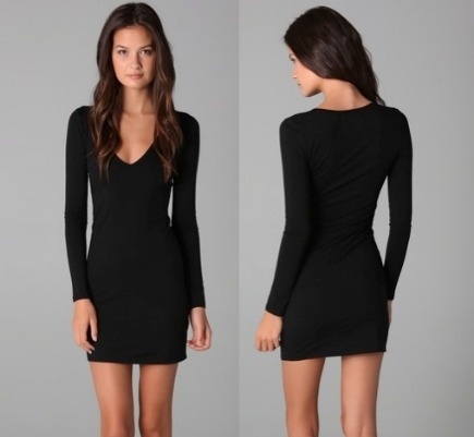 basic-black-dress-with-sleeves-46_16 Basic black dress with sleeves