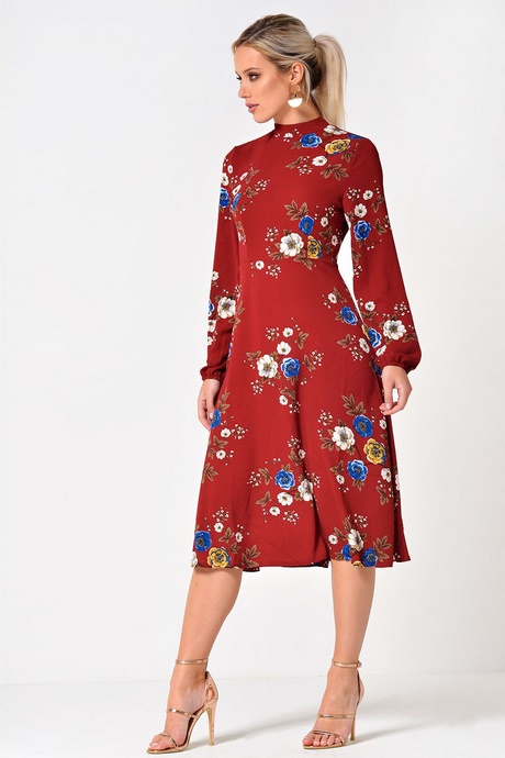 floral-midi-dress-with-sleeves-03_7 Floral midi dress with sleeves
