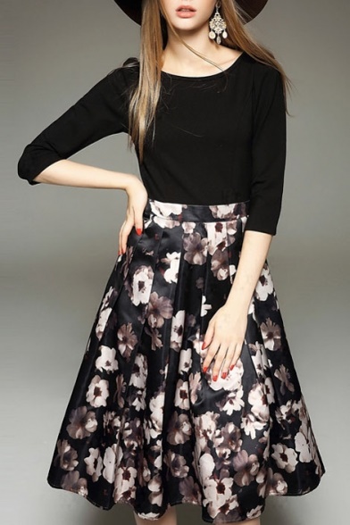 floral-midi-dress-with-sleeves-03_9 Floral midi dress with sleeves