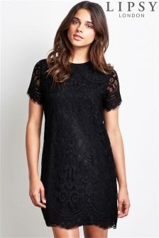 little-black-lace-dress-with-sleeves-88_17 Little black lace dress with sleeves