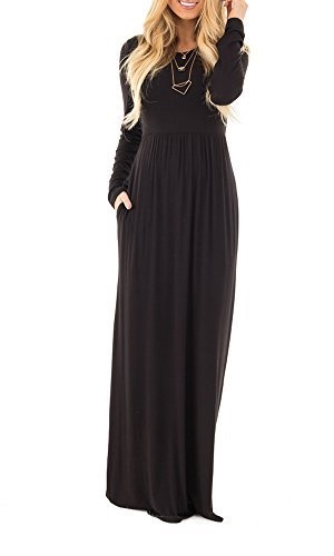 long-black-plain-dress-90_18 Long black plain dress