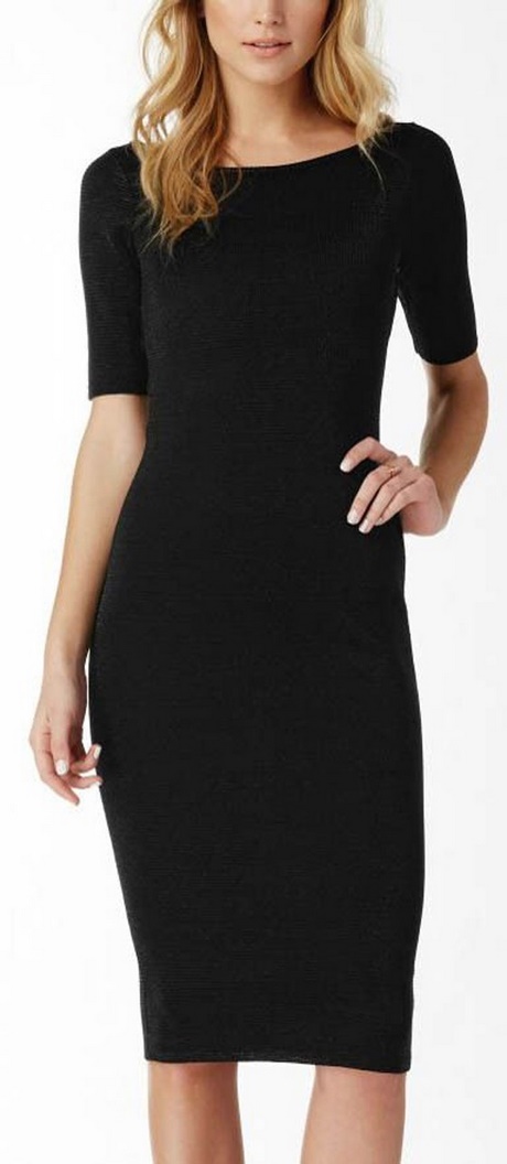 plain-black-dress-with-sleeves-30_11 Plain black dress with sleeves
