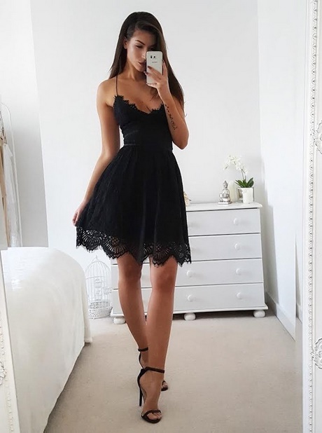 short-lace-black-dress-86_20 Short lace black dress
