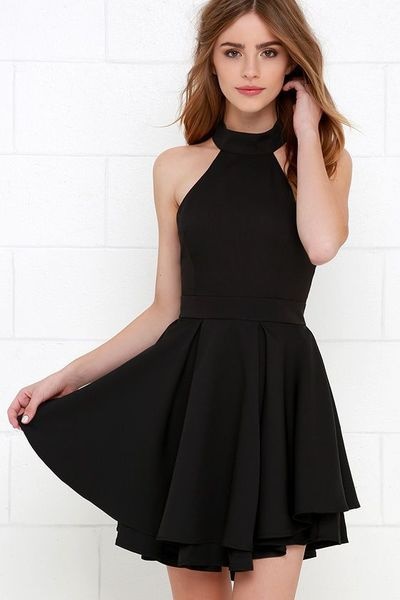 short-simple-black-dress-47 Short simple black dress