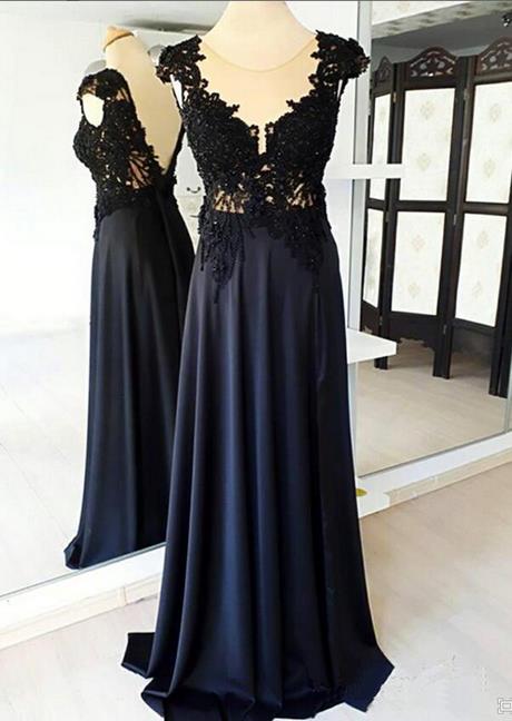 black-lace-prom-dresses-2020-38_5 ﻿Black lace prom dresses 2020