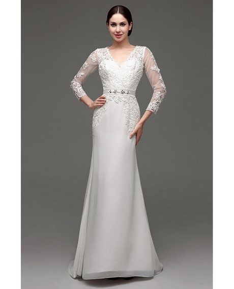 lace-fitted-wedding-dress-with-sleeves-02_12 ﻿Lace fitted wedding dress with sleeves