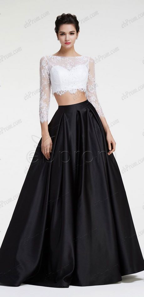 black-and-white-2-piece-prom-dress-58_3 Black and white 2 piece prom dress