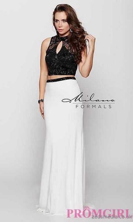 black-and-white-two-piece-prom-dress-59_14 Black and white two piece prom dress