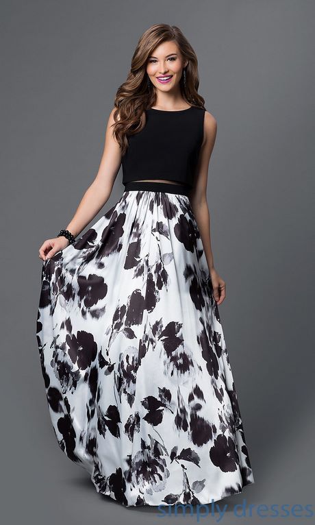 black-and-white-two-piece-prom-dress-59_4 Black and white two piece prom dress