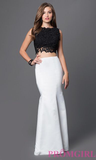 black-and-white-two-piece-prom-dress-59_8 Black and white two piece prom dress