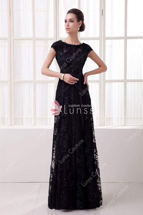 black-lace-designer-dress-01_11 Black lace designer dress