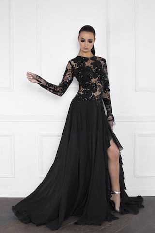 black-lace-designer-dress-01_2 Black lace designer dress