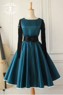 dark-blue-vintage-dress-50_12 Dark blue vintage dress