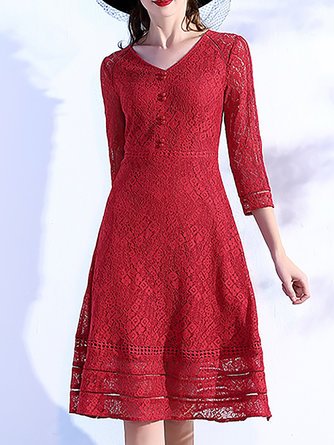 designer-red-lace-dress-90 Designer red lace dress