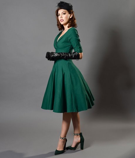green-dress-vintage-77_10 Green dress vintage