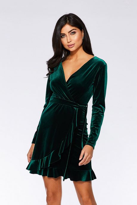 green-velvet-dress-long-sleeve-42_6 Green velvet dress long sleeve