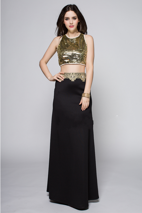 two-piece-black-and-gold-prom-dress-58 Two piece black and gold prom dress