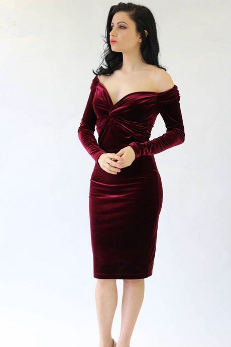 velvet-dress-burgundy-08_10 Velvet dress burgundy