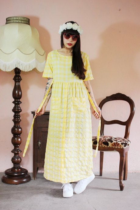 yellow-vintage-dress-48_18 Yellow vintage dress