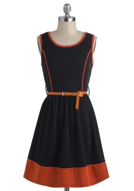 black-and-orange-dress-36 Black and orange dress